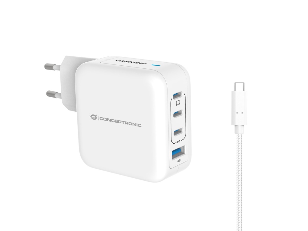 [ALTHEA18W] Conceptronic ALTHEA18W Caricabatterie per dispositivi mobili Universale Bianco AC Ricarica rapida Interno