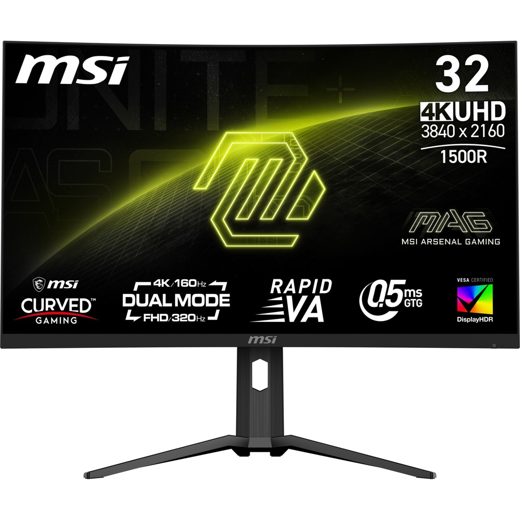 [9S6-3DC54A-025] MSI MAG 321CUPDF computer monitor 80 cm (31.5") 3840 x 2160 pixels 4K Ultra HD LCD Black