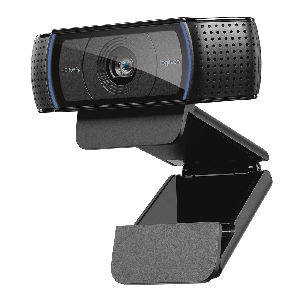[960-001055] Logitech C920 HD Pro Webcam, Videochiamata Full HD 1080p/30fps, Audio Stereo ‎Chiaro, ‎Correzione Luce HD, Funziona con Skype, Zoom, FaceTime, Hangouts, ‎‎PC/Mac/Laptop/Tablet/Chromebook - Nero