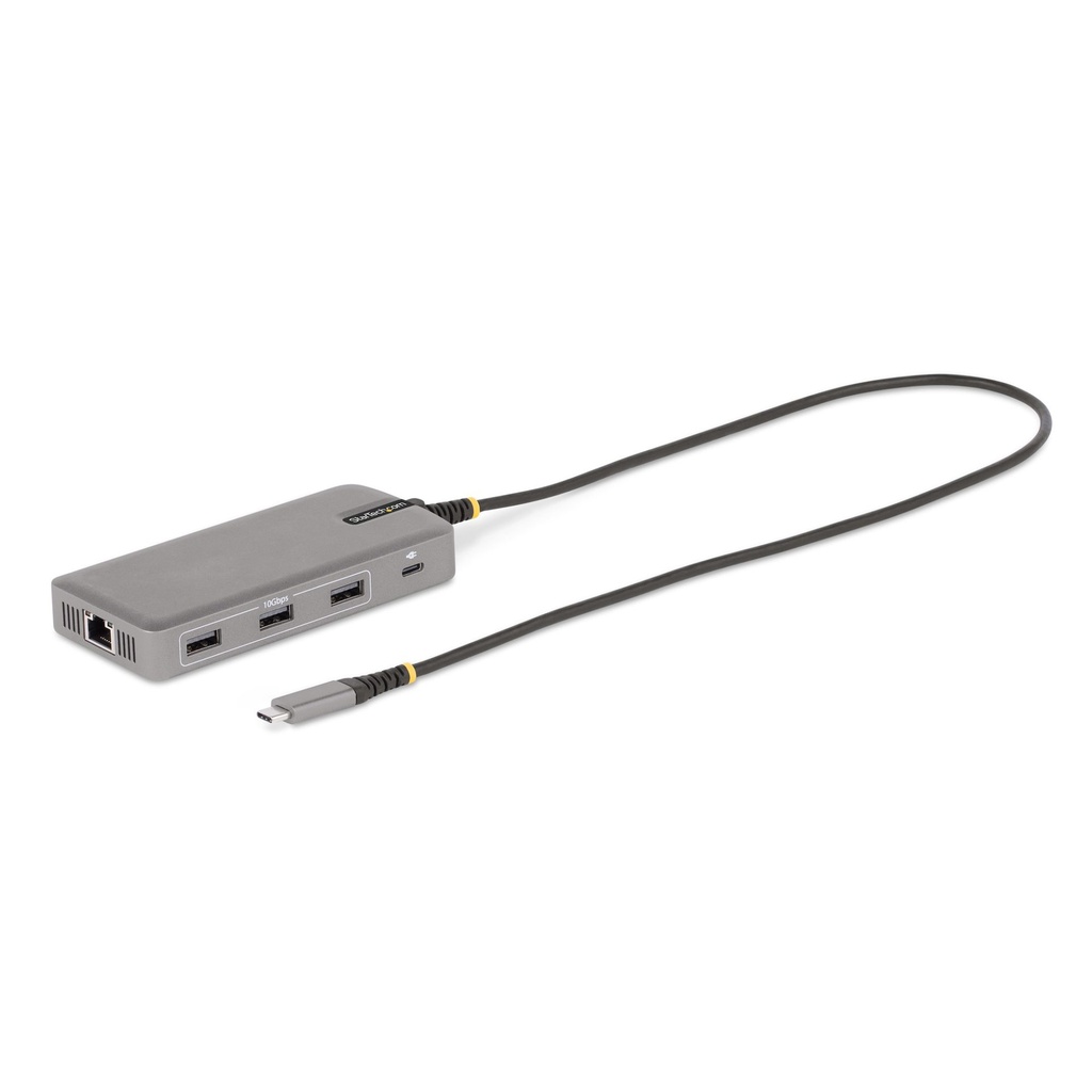 [117B-USBC-MULTIPORT] StarTech.com Adattatore Multiporta USB-C - Docking Station USB Type-C 2x 4K30Hz + HDMI e DisplayPort 4K 60Hz, Hub USB a 3 Porte 10Gbps - Dock Station con PD 100W Pass-Through, GbE, Mini Dock per Win/ChromeOS