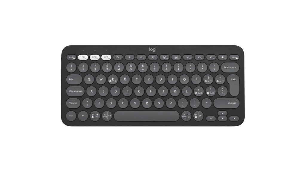 [920-011819] Logitech Pebble Keys 2 K380s tastiera Bluetooth (nero)