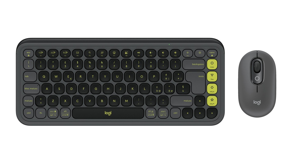 Logitech 920-013115 tastiera Mouse incluso Universale Bluetooth QWERTY Italiano Grafite