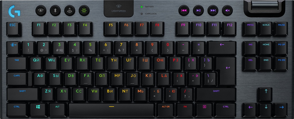 [920-010587] Logitech G 920-010587 tastiera Gaming RF senza fili + Bluetooth QWERTY Italiano Carbonio