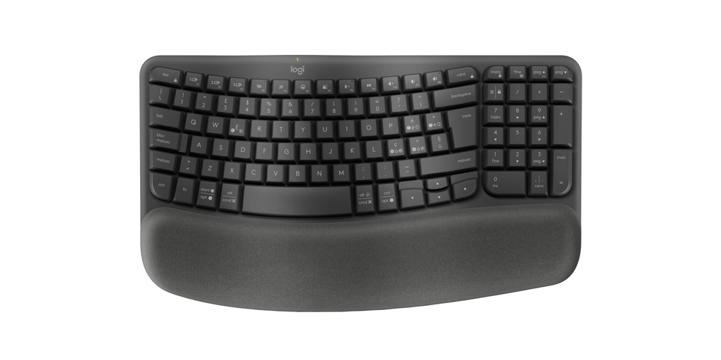 [920-012293] Logitech Wave Keys tastiera ergonomica Bluetooth