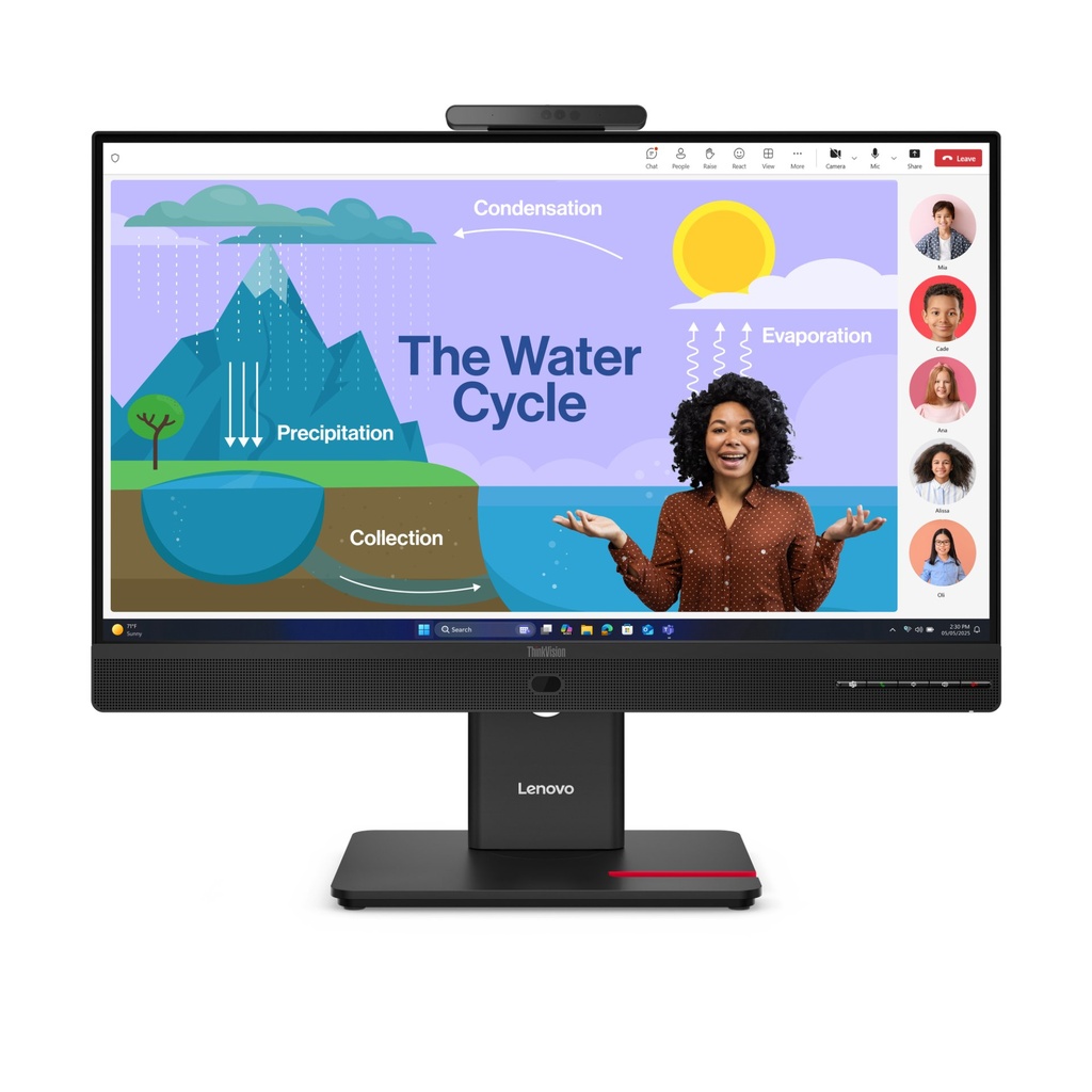 Lenovo ThinkVision T24D-4v computer monitor 60.5 cm (23.8") 1920 x 1080 pixels Full HD LED Black