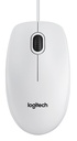 ORIGINAL Logitech Accessori per computer Bianco / nero 910-003360 B100 - Maus Mouse Logitech B100, destro e sinistro, ottico, 3 pulsanti, cablato, USB, 800 DPI, bianco