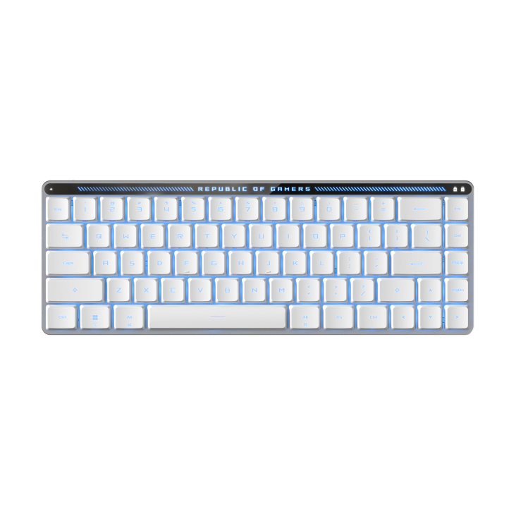 [90MP03EC-BKIA10] ASUS ROG Falchion RX Low Profile tastiera Gaming USB + RF Wireless + Bluetooth Bianco