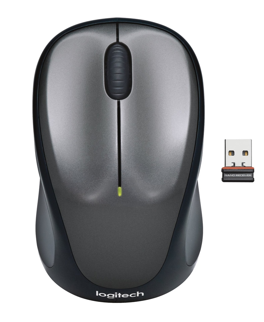 [910-002201] ORIGINAL Logitech Accessori per computer Grigio / nero 910-002201 M235 - Maus Mouse wireless Logitech M235, 2,4 GHz, ricevitore wireless (USB), tipo a scorrimento: rotella, grigio