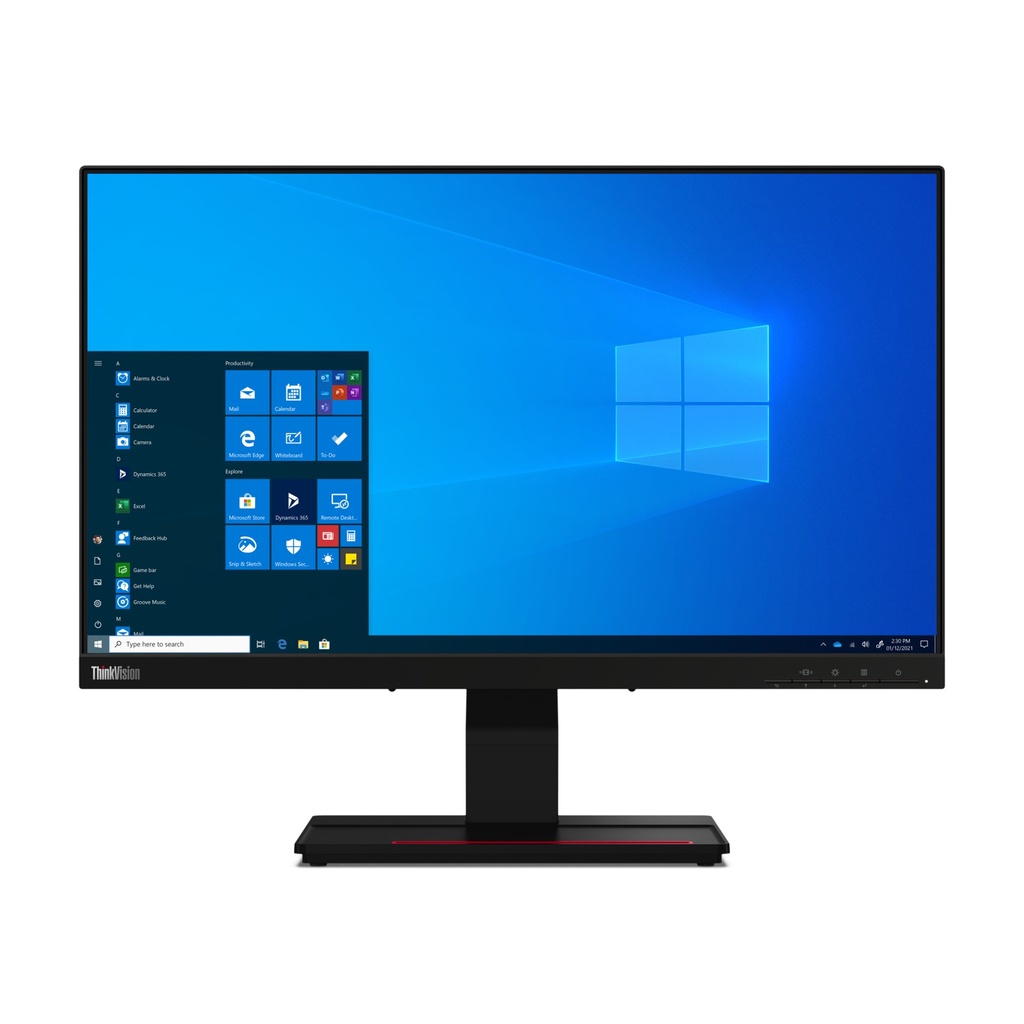 [62C5GAT1EU] Lenovo ThinkVision T24t-20 computer monitor 60.5 cm (23.8") 1920 x 1080 pixels Full HD LED Touchscreen Capacitive Black
