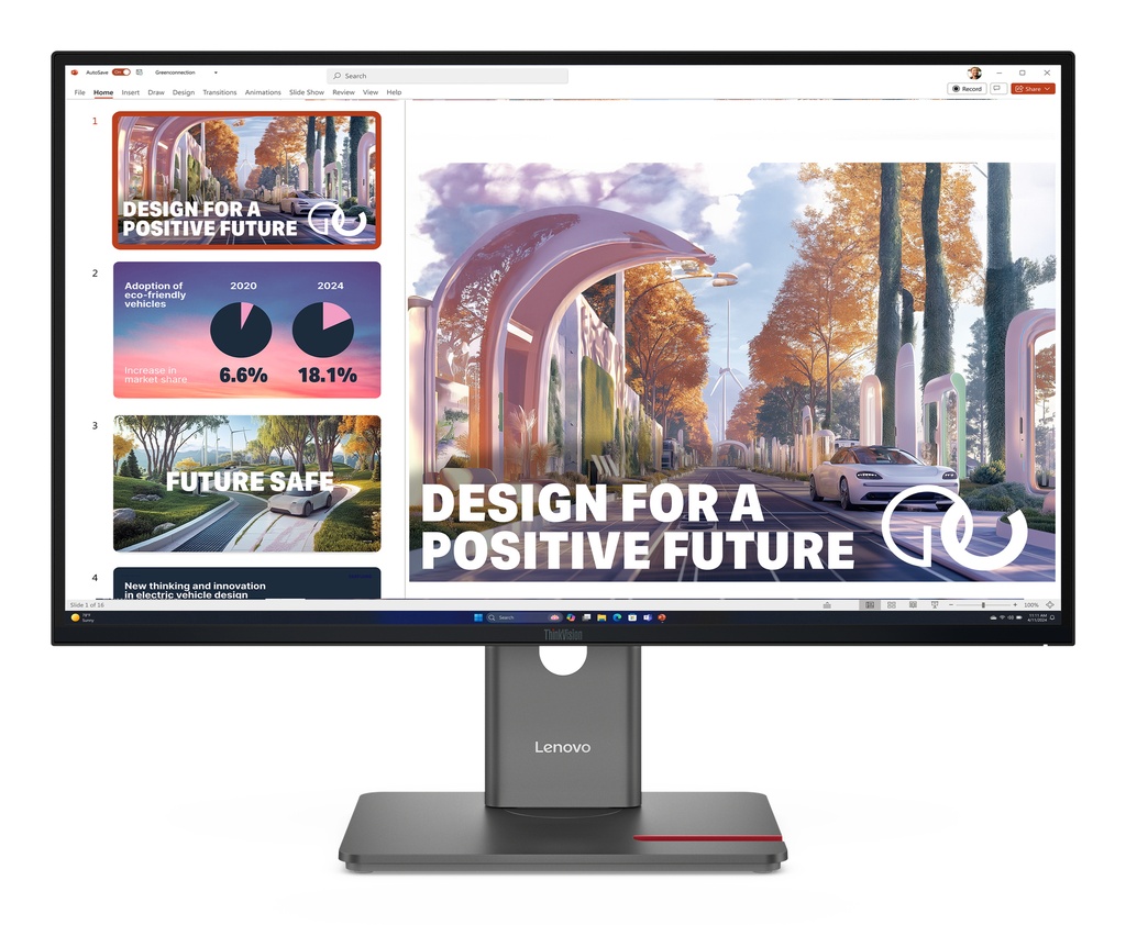 [64B3GAT2EU] Lenovo ThinkVision P27QD-40 computer monitor 68.6 cm (27") 2560 x 1440 pixels Wide Quad HD LED Black