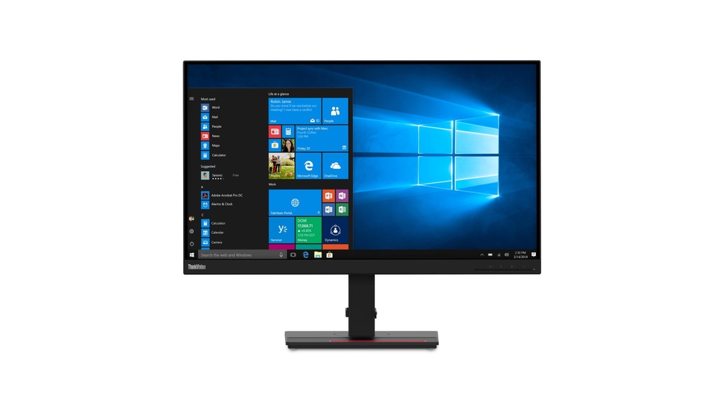 Lenovo ThinkVision T27h-20 Monitor PC 68,6 cm (27") 2560 x 1440 Pixel Quad HD LED Nero