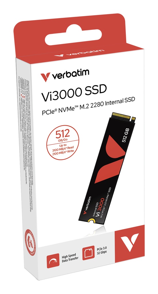 [49374V] Verbatim Vi3000 512 GB M.2 PCI Express 3.0 NVMe