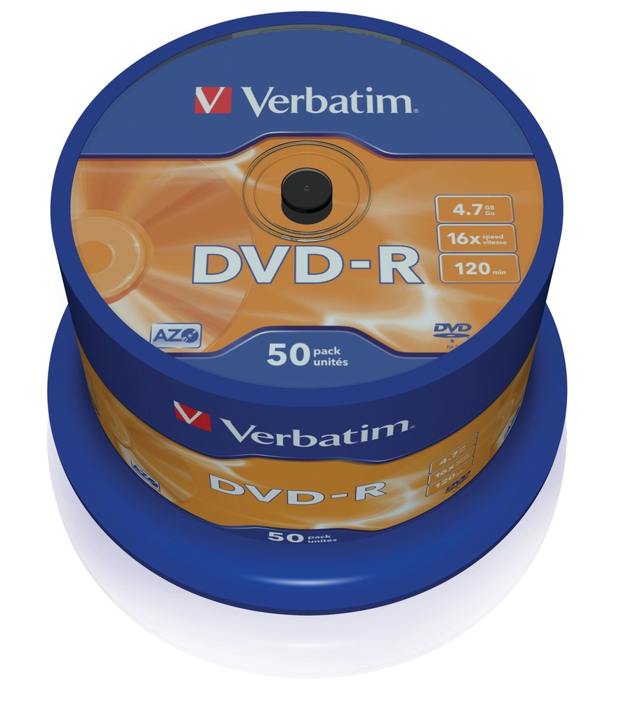 [43548/50] Verbatim DVD-R Matt Silver 4.7 GB 50 pc(s)