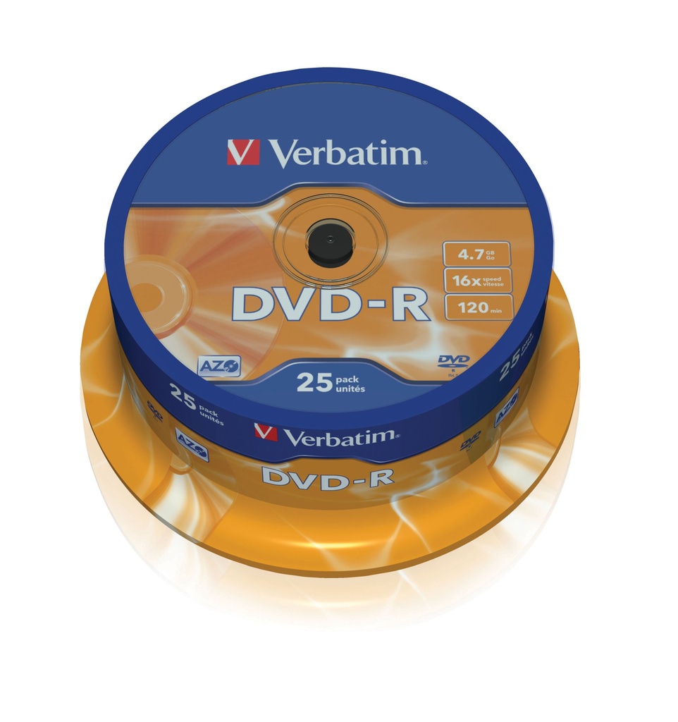 [43522/25] Verbatim 43667 4.7 GB DVD-R 25 pc(s)