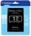 Verbatim Disco rigido portatile Store 'n' Go USB 3.0 da 1 TB Nero