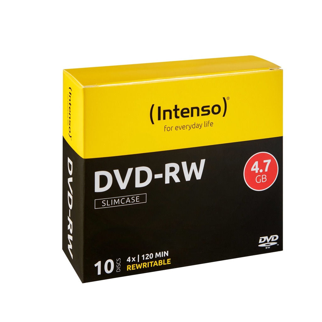 [4201632] Intenso DVD-RW 4.7GB, 4x 4,7 GB 10 pz