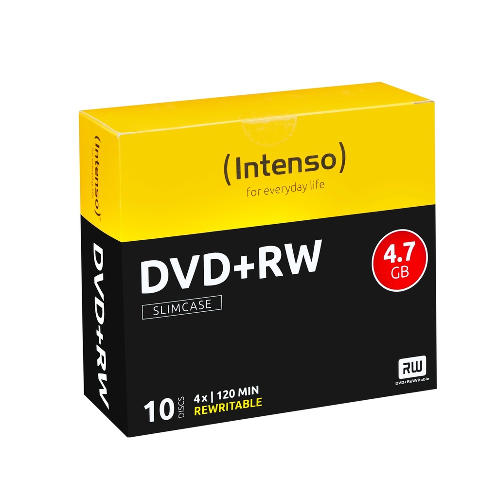 [4211632] Intenso DVD+RW 4.7GB, 4x 4,7 GB 10 pz