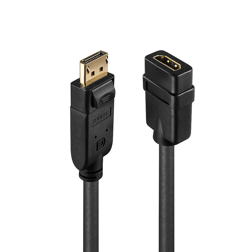 [41005-LND] Lindy 41005 cavo e adattatore video 0,15 m DisplayPort HDMI Nero