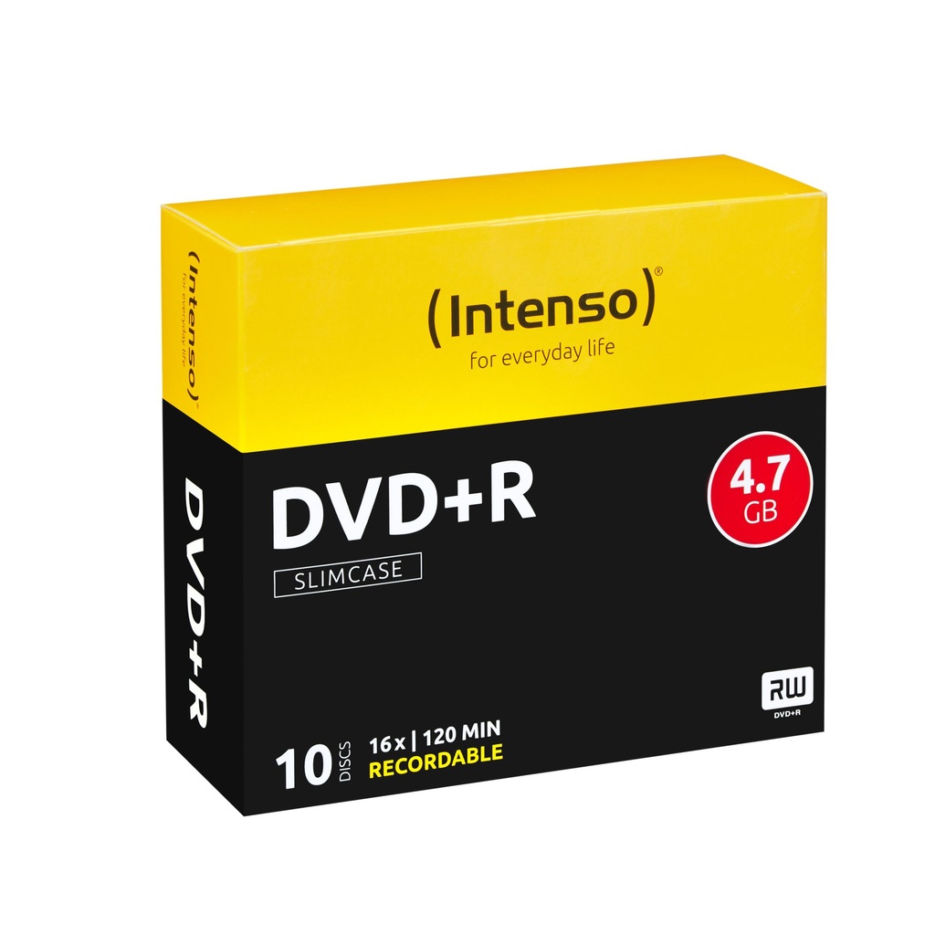 [4111652] Intenso DVD+R 4.7 GB 16x 4,7 GB 10 pz