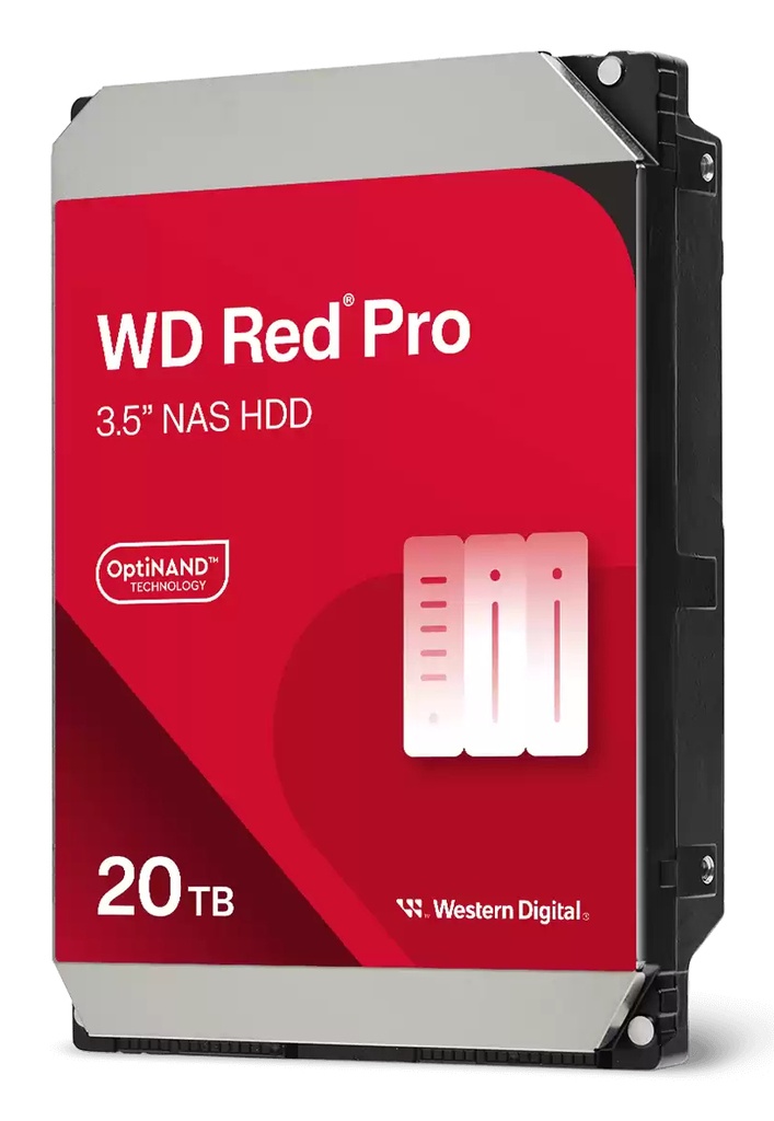 Western Digital Red Pro WD202KFGX disco rigido interno 20 TB 7200 Giri/min 512 MB 3.5" Serial ATA III