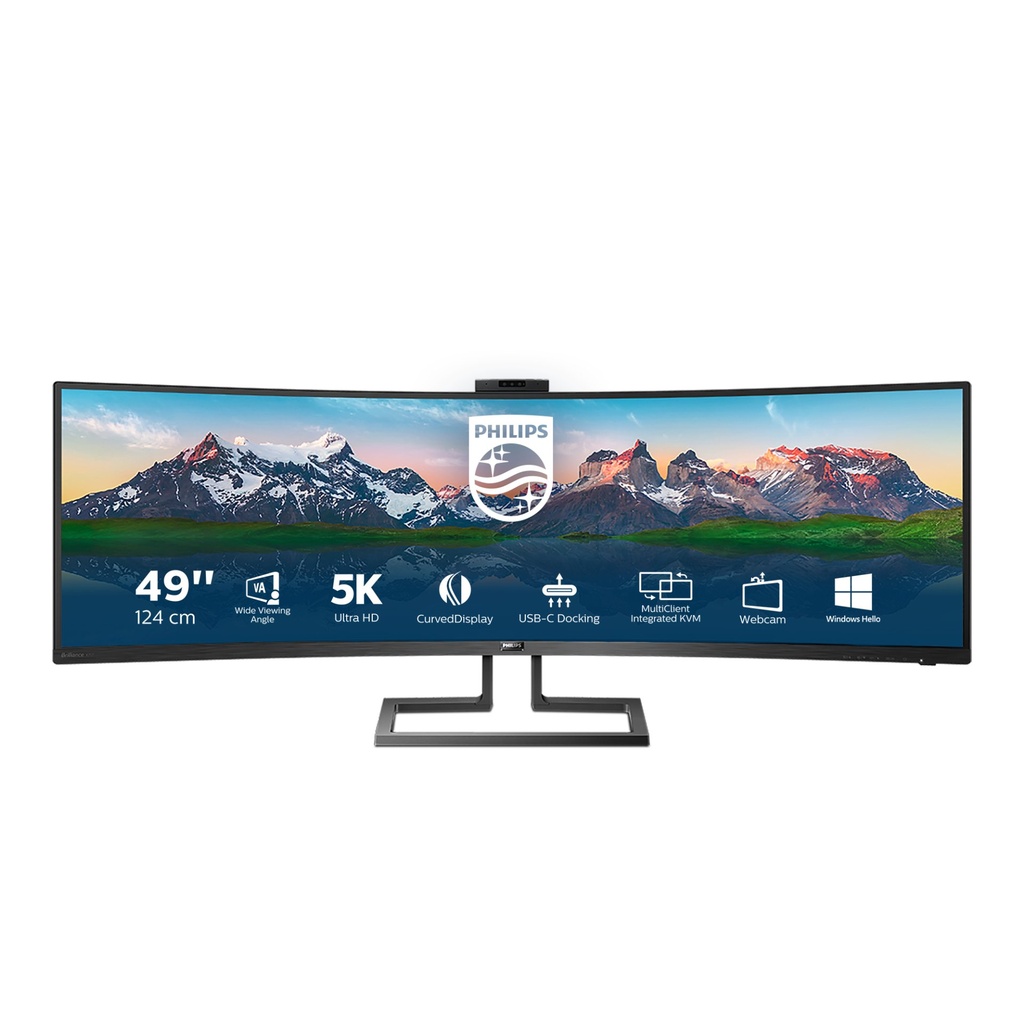 [499P9H/00] Philips P Line Display LCD curvo in 32:9 SuperWide 499P9H/00