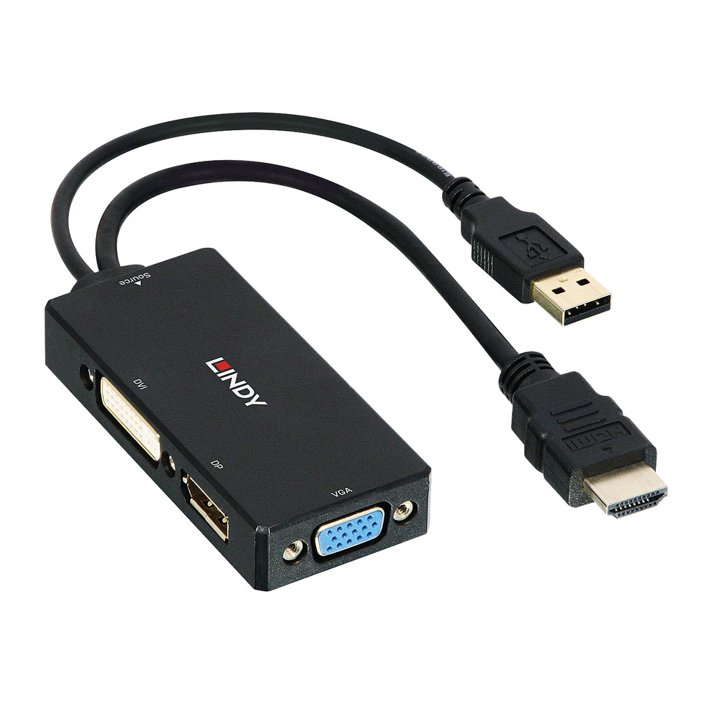 [38182] Lindy HDMI to DisplayPort, DVI and VGA Converter