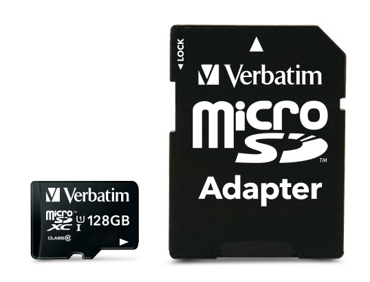 SCHEDA MICRO SDXC VERBATIM 128GB PREMIUM UHS-1 CLASS 10