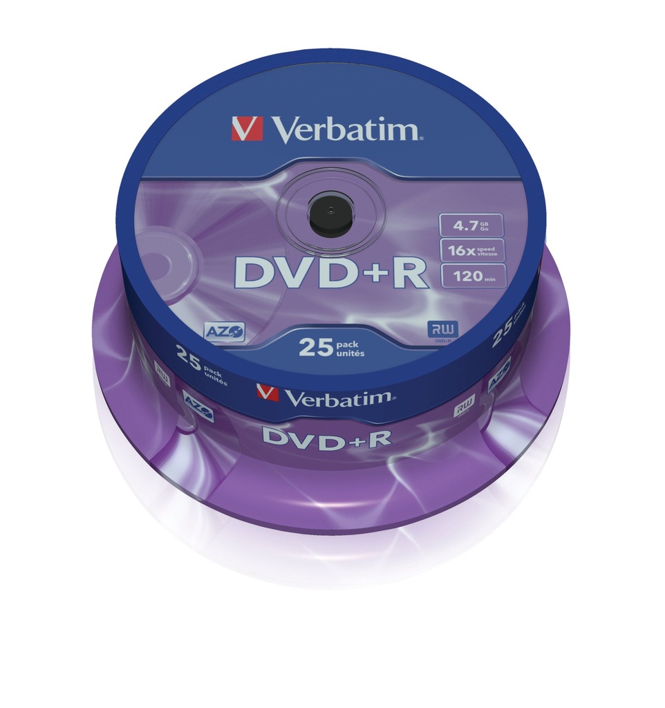 [43500/25] SPINDLE 25 DVD+R 4 7GB 16X  C.25  S