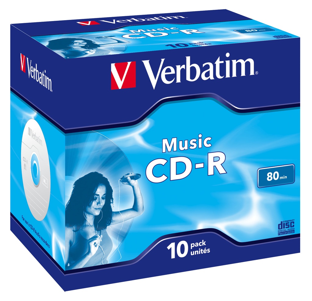 [43365] Verbatim Music CD-R 700 MB 16x 10 pc(s)