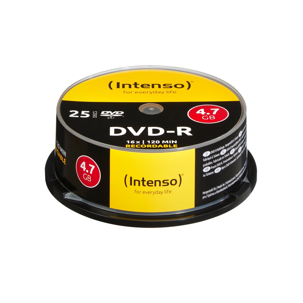 [4101154] Intenso DVD-R 4.7GB, 16x 4,7 GB 25 pz