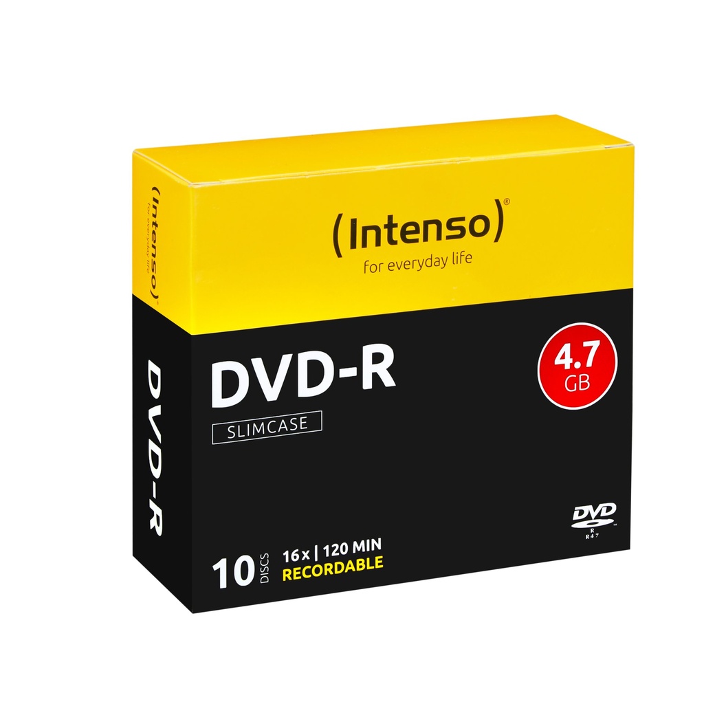 [4101652] Intenso DVD-R 4.7GB, 16x 4,7 GB 10 pz