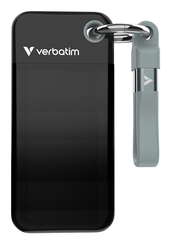 [32194] Verbatim Pocket SSD 2 TB USB tipo-C 3.2 Gen 2 (3.1 Gen 2) Nero, Grigio