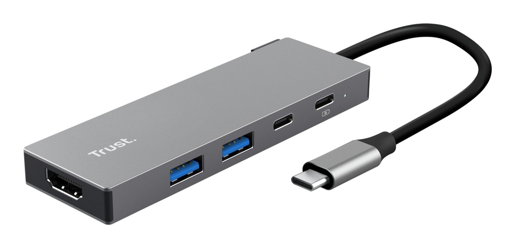 [26062TRS] Trust 26062 hub di interfaccia USB tipo-C Grigio