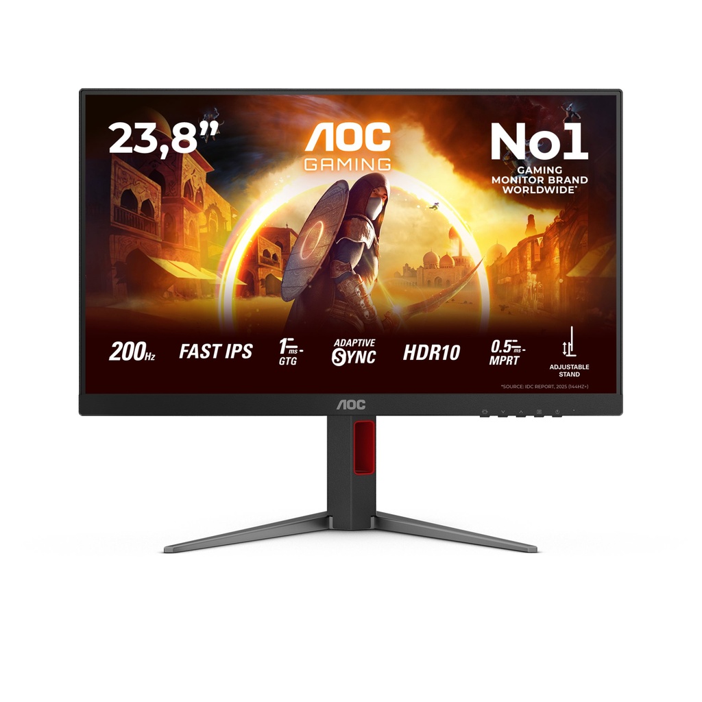 AOC G4 24G4HA computer monitor 60.5 cm (23.8") 1920 x 1080 pixels Full HD LED Black, Red
