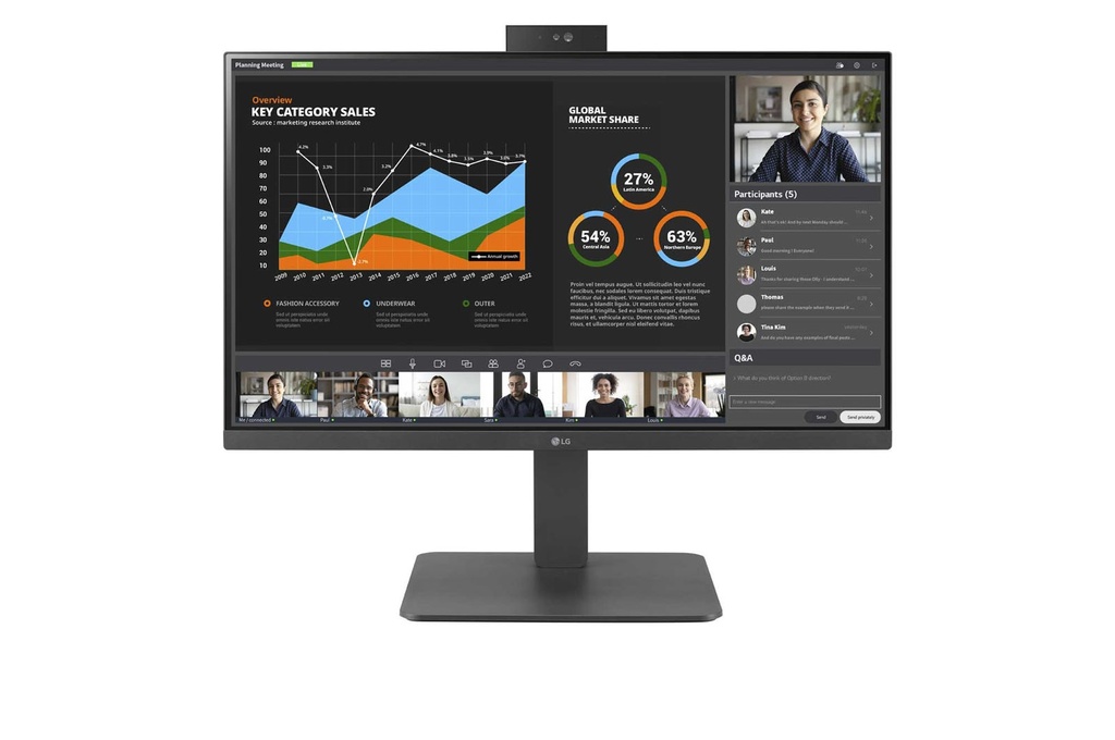 [24BR750C-C.AEU] LG 24BR750C-C computer monitor 60.5 cm (23.8") 1920 x 1080 pixels Full HD LED Grey