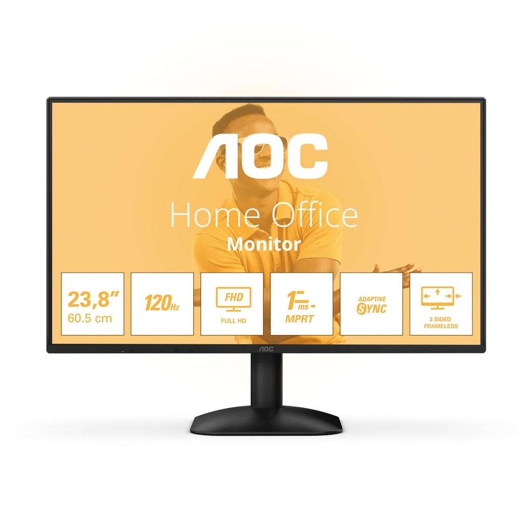 [24B31H] AOC 24B31H computer monitor 60.5 cm (23.8") 1920 x 1080 pixels Full HD Black