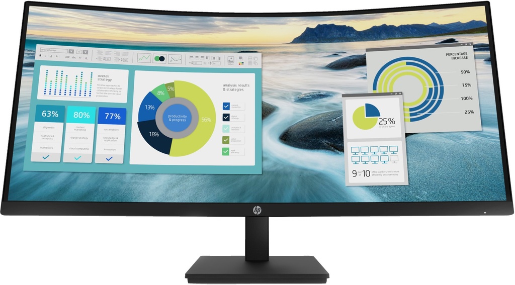 HP P34HC G4 WQHD USB-C CURV 34 3440X1440 3YW