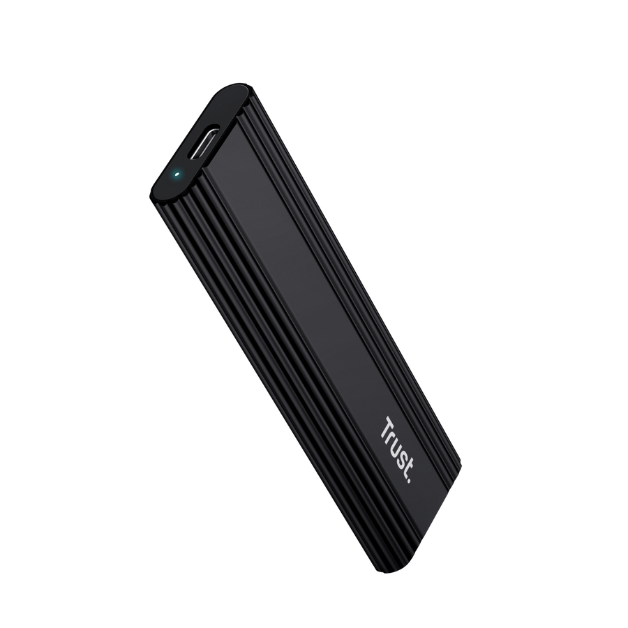 [25806] Trust 25806 contenitore di unità di archiviazione Box esterno SSD Nero