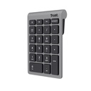 Trust Xalas tastierino numerico Laptop/PC RF Wireless Argento
