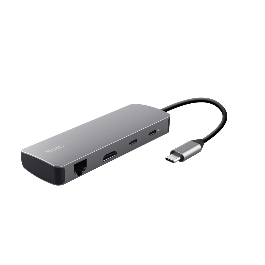 [25672] Trust 25672 hub di interfaccia USB tipo-C Grigio