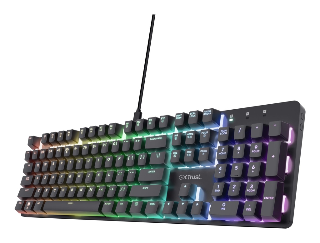 Trust GXT 871 Zora keyboard Gaming USB Italian Black
