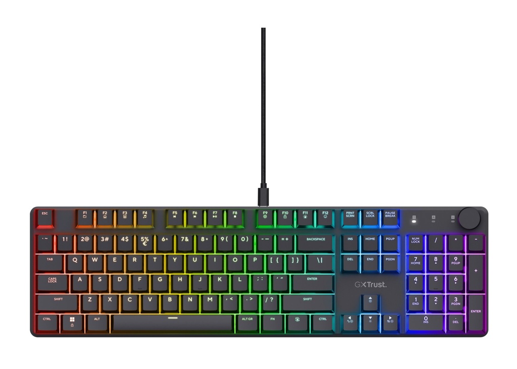 Trust GXT 866 Torix keyboard Gaming USB QWERTY Italian Black