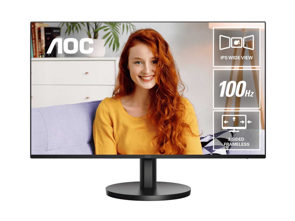AOC 24B3HA2 computer monitor 60.5 cm (23.8") 1920 x 1080 pixels Full HD LED Black