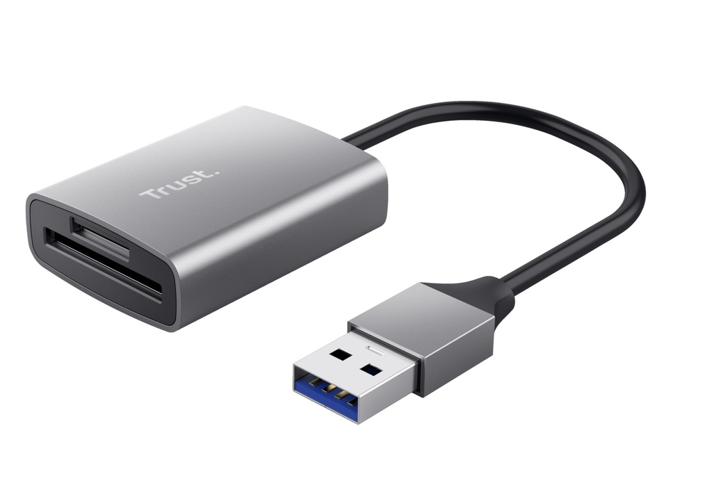 [24135] Trust Dalyx lettore di schede USB 3.2 Gen 1 (3.1 Gen 1) Alluminio