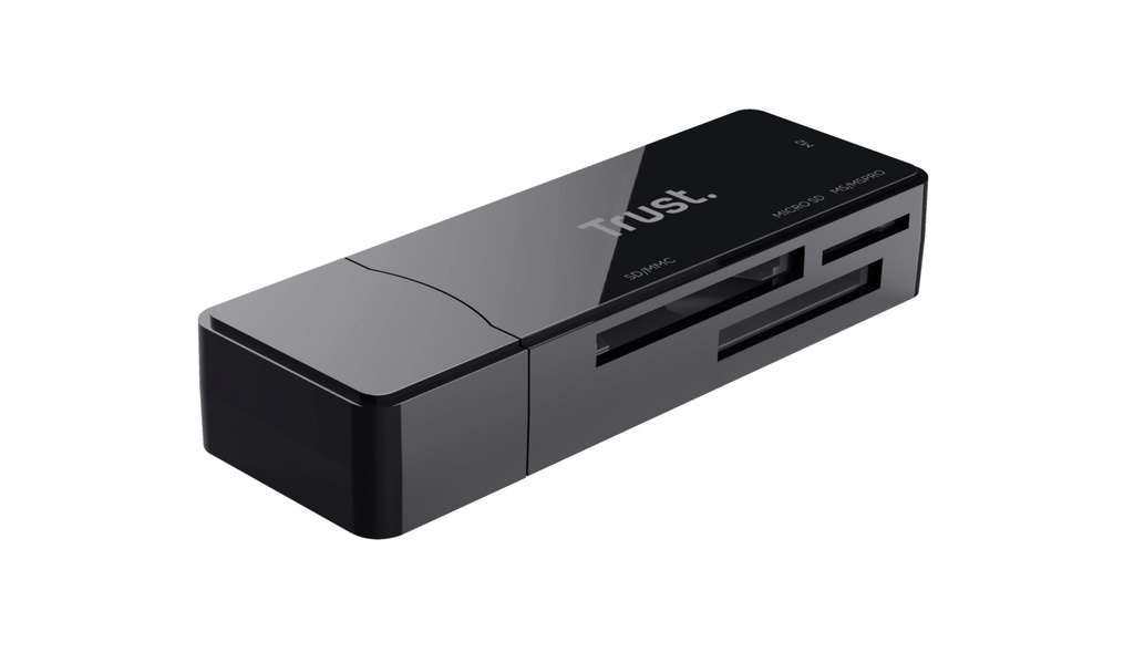 [21935] Trust NANGA lettore di schede USB 3.2 Gen 1 (3.1 Gen 1) Type-A Nero