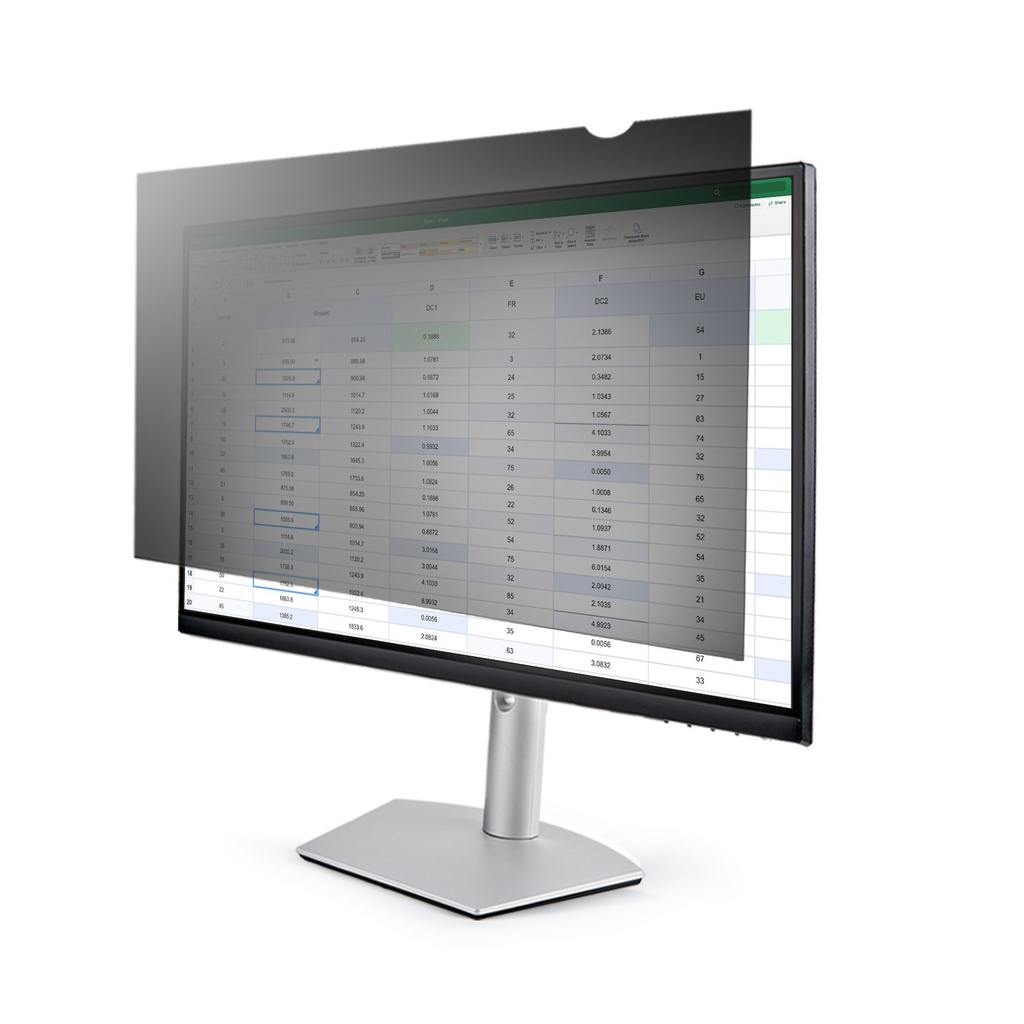 StarTech.com Filtro privacy per monitor per computer da 22" 16:9, Pellicola protettiva antiriflesso con riduzione della luce blu del 51%, Protezione dello schermo con angolo di visione di +/- 30 gradi