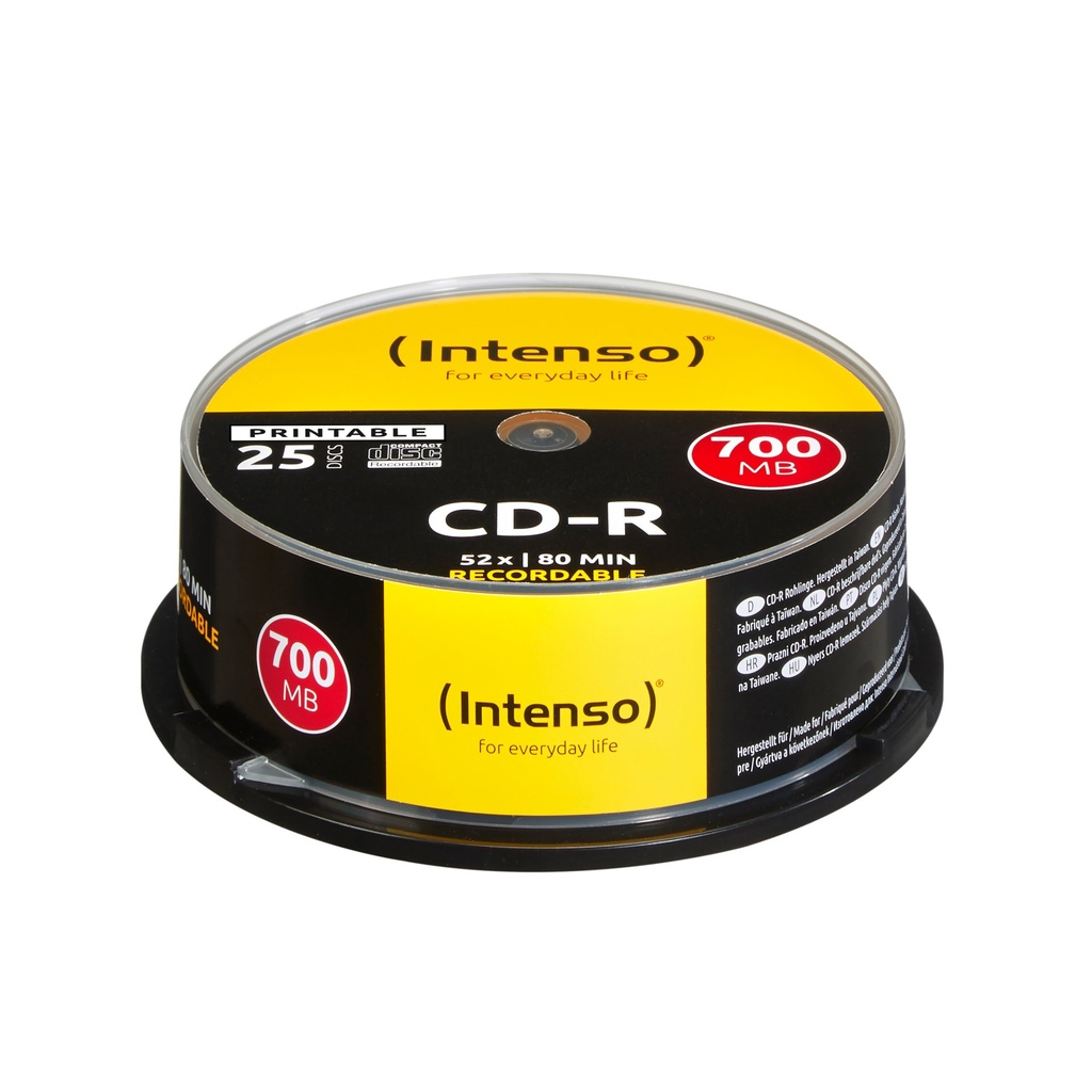 [1801124] CD-R 700MB.12X PRINTABLE SPIN.25PZ.