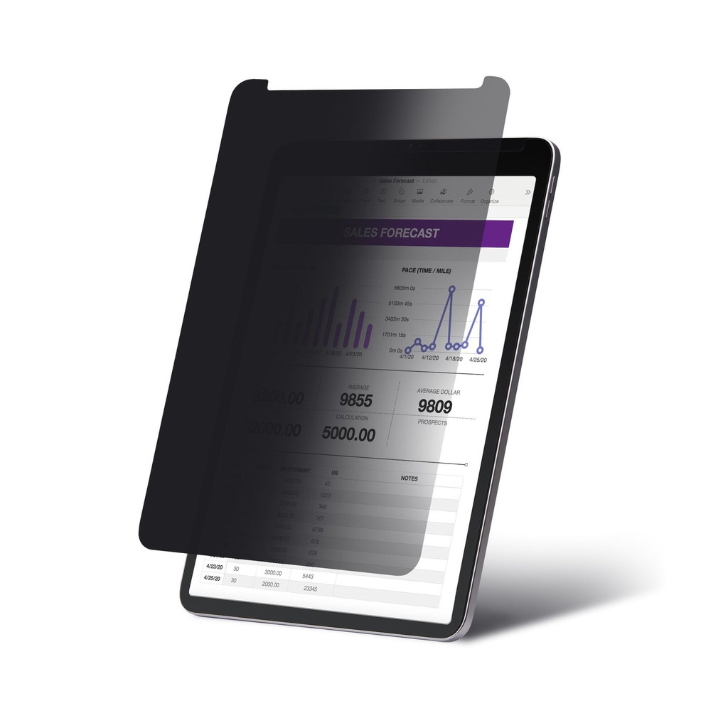 StarTech.com Filtro privacy a 4 posizioni per iPad Pro da 11", orientamento verticale/ orizzontale, abilitato al Touch, angolo di visione di +/- 30 gradi, blocca fino al 51% di luce blu, Antiriflesso