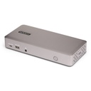 StarTech.com Docking Station USB4 per Tre Monitor, Dock USB-C Multi Display HDMI/DisplayPort 4K 60Hz, Ricarica Laptop 100W, porta Ethernet 2.5GbE, Plug & Play