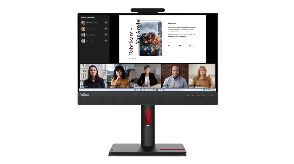 Lenovo ThinkCentre Tiny-In-One 22 Gen 5 computer monitor 54.6 cm (21.5") 1920 x 1080 pixels Full HD LED Black